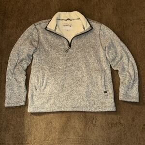 Orvis Cozy Gray Pullover Size Large